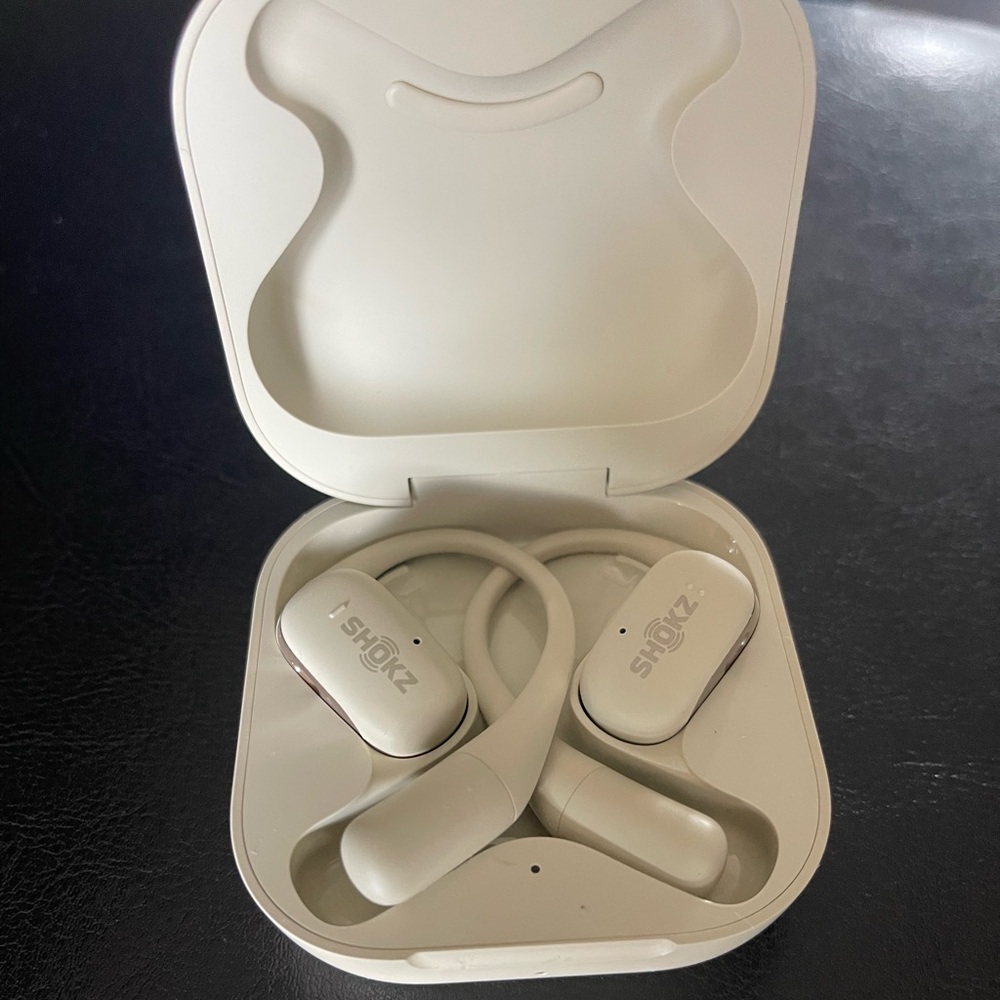 Shokz Wireless Earbuds in Beige
